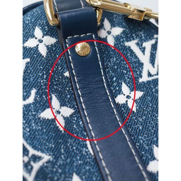 Louis Vuitton Monogram Jacquard Denim Speedy Bandolier 25 2way Bag - Picture 7 of 9
